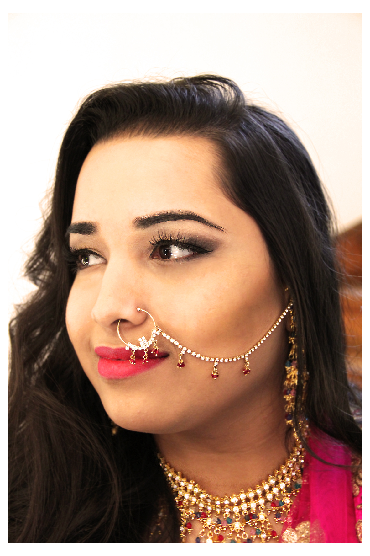 Beispiel indisches Braut Make-up